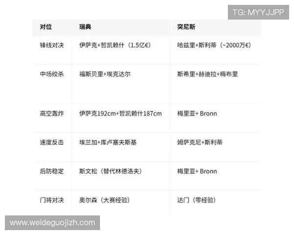 2026年瑞典突尼斯世界杯阵容预测及战术策略分析助力赛事胜负走向